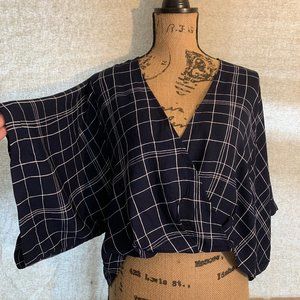 Flowy Dolman Sleeve Crop Blouse NWT